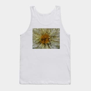 zinnia flower bloom in delicate white floral fantasy Tank Top